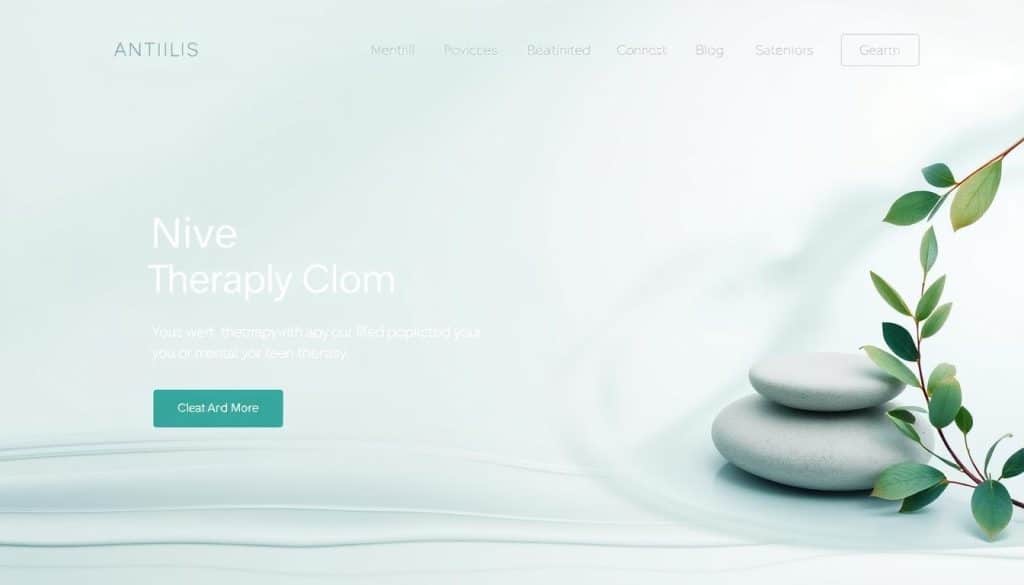 Therapy website branding