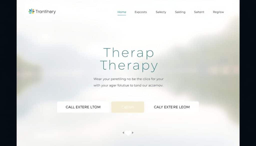 Therapy website call-to-action